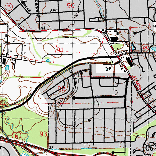 Topographic Map of Butch Baum Heliport (historical), LA
