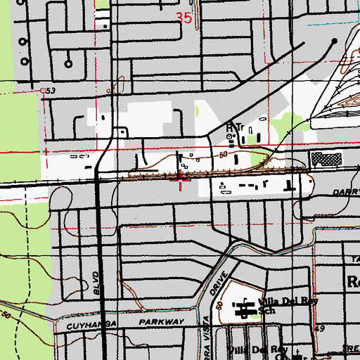 Topographic Map of Jenkins Heliport, LA