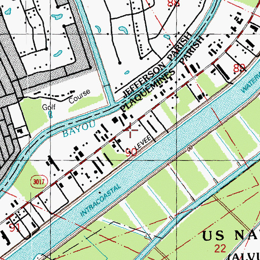 Topographic Map of Quarles Drilling Heliport, LA