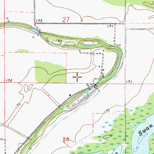 Topographic Map of Pioneer Field Flight Park, LA