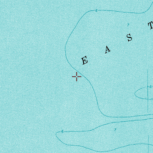Topographic Map of East Cote Blanche Bay Heliport, LA