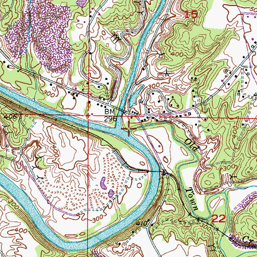 Topographic Map of Phillips Ferry (historical), AL