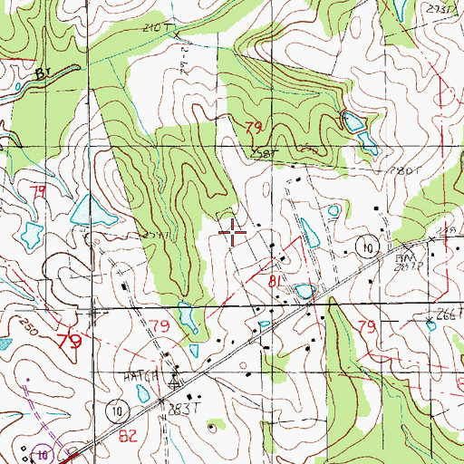 Topographic Map of Littlefield Airport (historical), LA