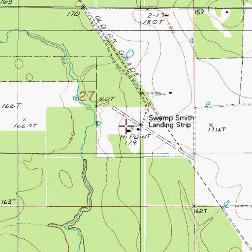 Topographic Map of Swamp Smith Airport, LA