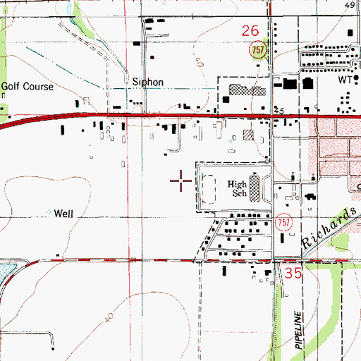 Topographic Map of L and L Sandblasting Heliport, LA