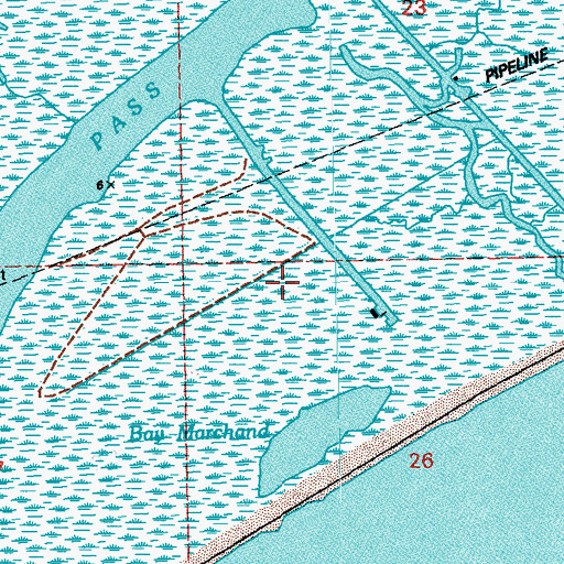 Topographic Map of Nl Baroid Heliport, LA