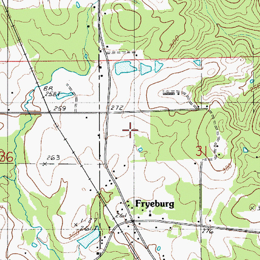 Topographic Map of Charlie Airport (historical), LA