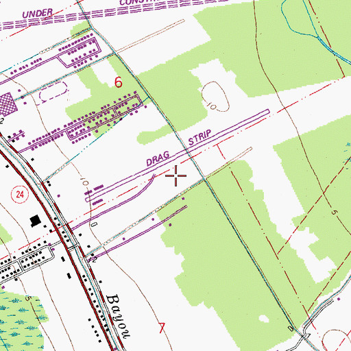 Topographic Map of Southland Strip Number 2 (historical), LA