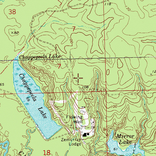 Topographic Map of Zemurray Airport (historical), LA
