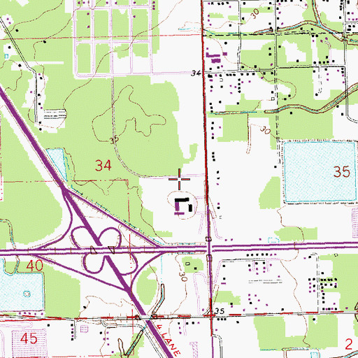 Topographic Map of Westpark Community Hospital Heliport, LA