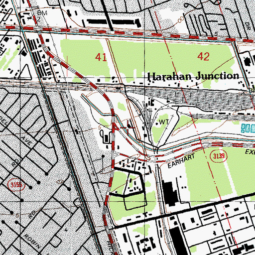 Topographic Map of Petro Com Headquarters Heliport, LA