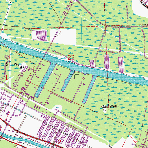 Topographic Map of Marine Shale Processors Incorporated Heliport, LA