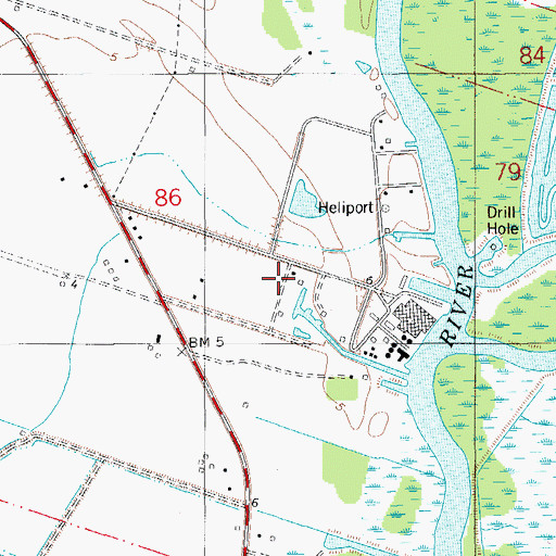 Topographic Map of Era Heliport, LA