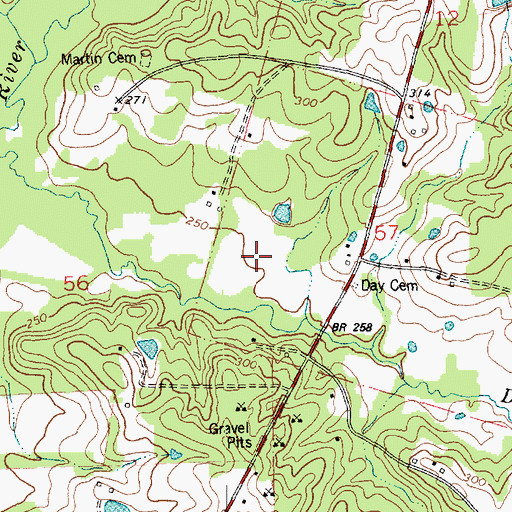 Topographic Map of Spring Airport, LA