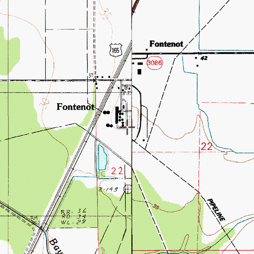 Topographic Map of Station 823 Heliport, LA