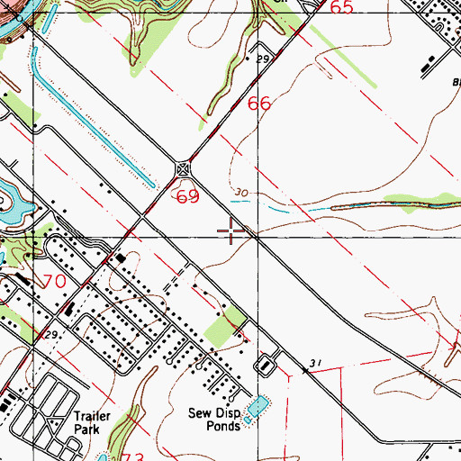 Topographic Map of Womens and Childrens Hospital Heliport, LA