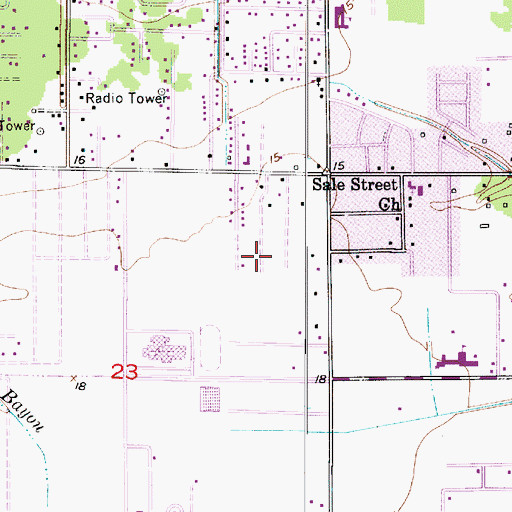 Topographic Map of Humana Hospital Heliport, LA