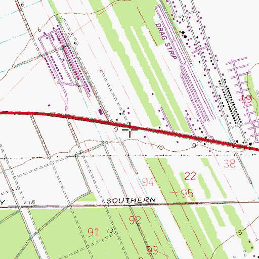 Topographic Map of River Parish Hospital Heliport, LA