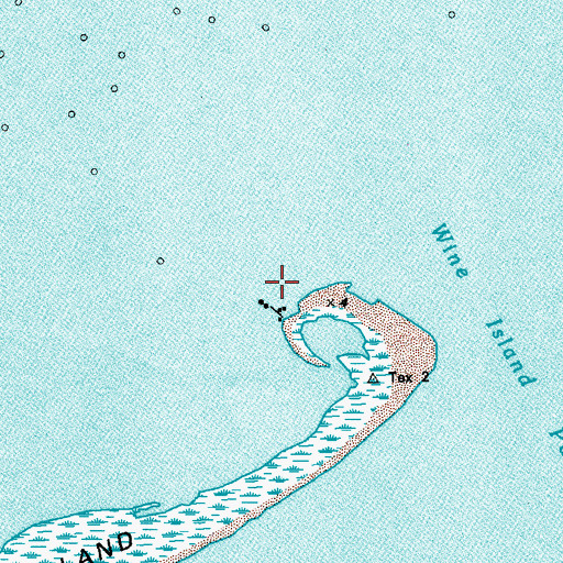 Topographic Map of Block 8 Seaplane Base, LA