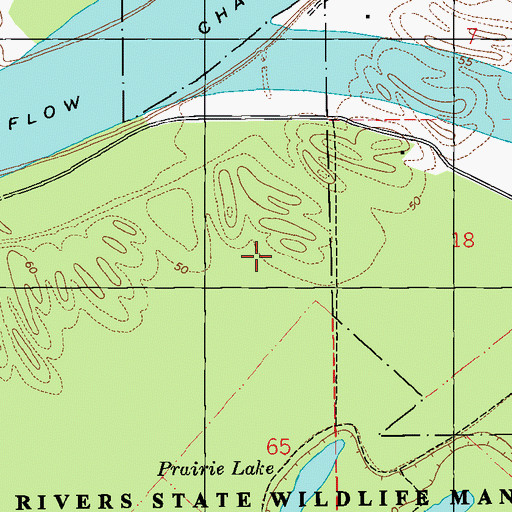 Topographic Map of Old River Ctl Auxillary Structure Heliport, LA