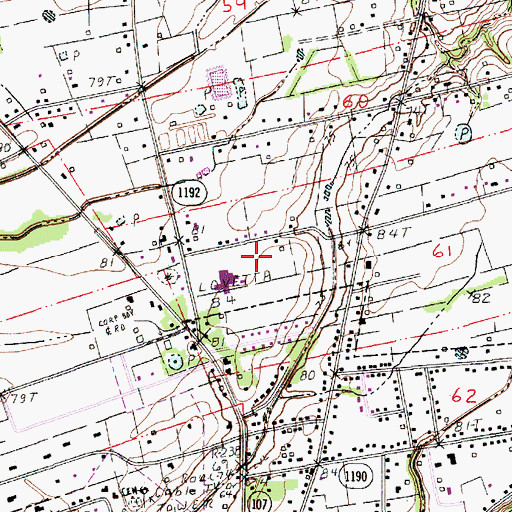Topographic Map of Humana Hospital Heliport, LA