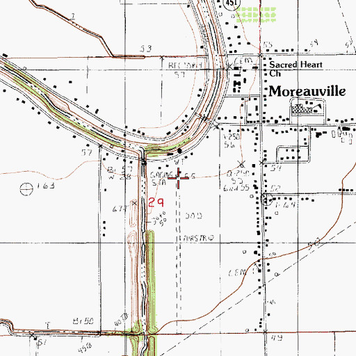 Topographic Map of Kent's Flying Service, LA