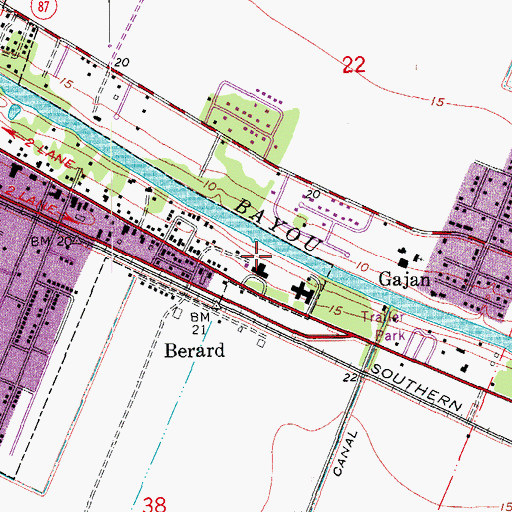 Topographic Map of Igh Heliport, LA