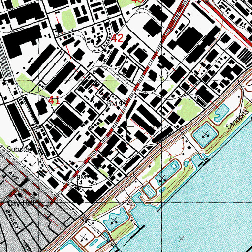 Topographic Map of P H I Heliport, LA