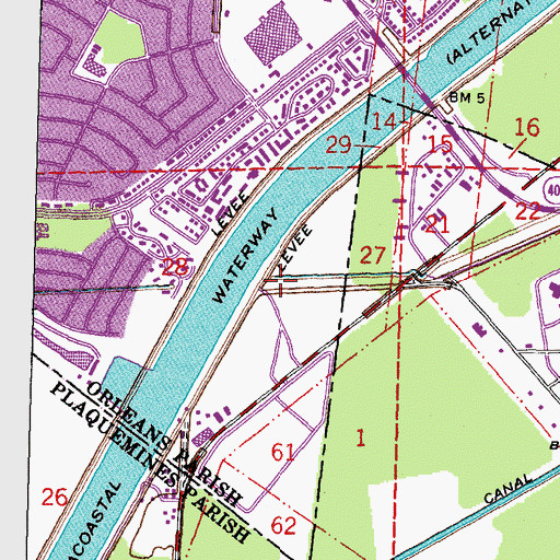 Topographic Map of Sun Drilling Products Heliport, LA