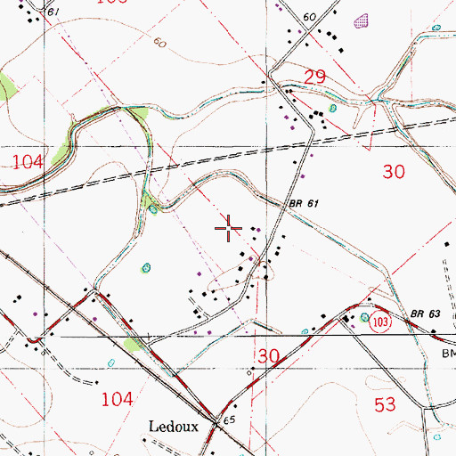 Topographic Map of La Petite Airdrome (historical), LA