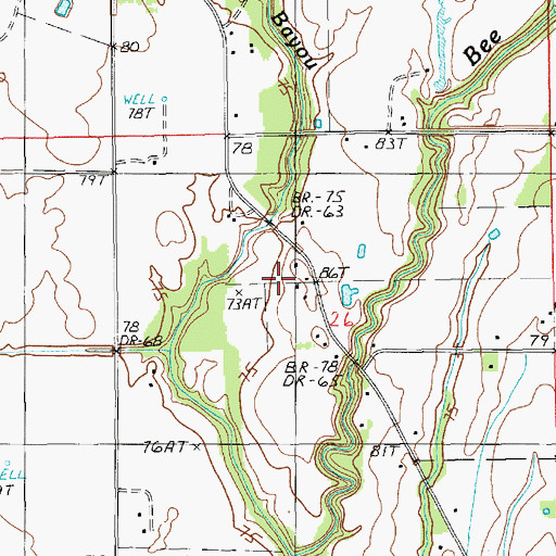 Topographic Map of Squires Heliport, LA