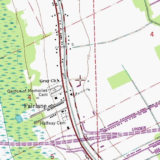 Topographic Map of Troop C Heliport, LA