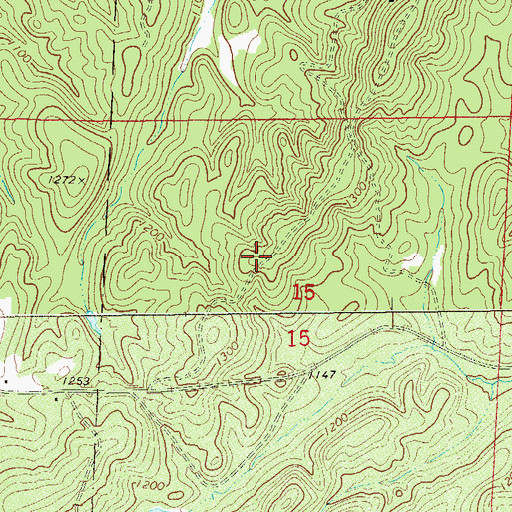 Topographic Map of M and G Number Two Mine, AL