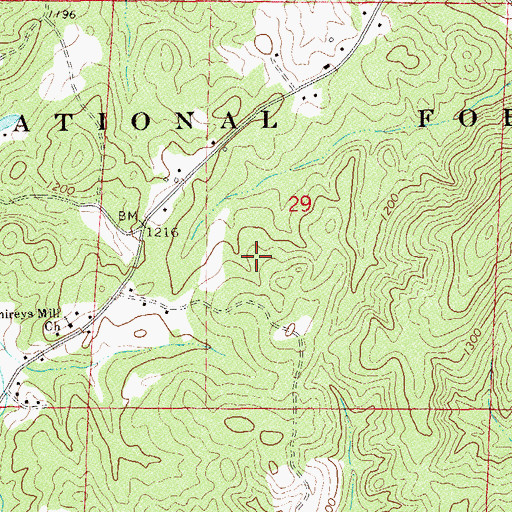 Topographic Map of McCain Prospect, AL