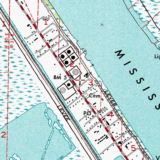 Topographic Map of Marathon Venice Heliport, LA
