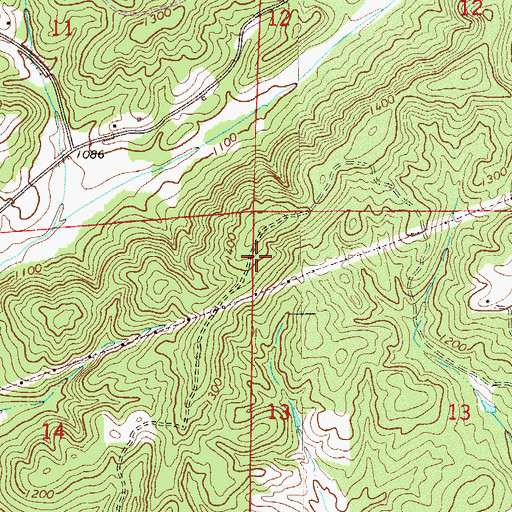 Topographic Map of National Mine, AL