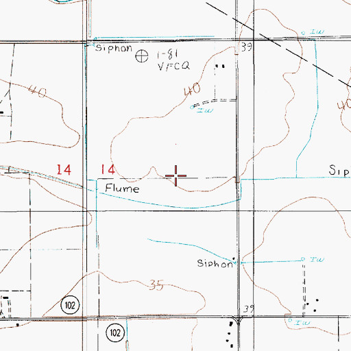 Topographic Map of Koll Airport (historical), LA