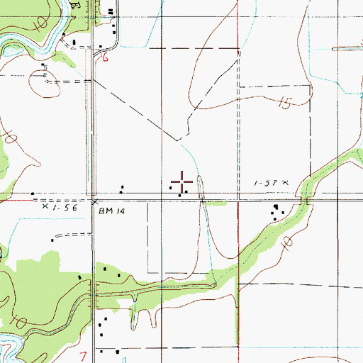 Topographic Map of Aerolite Aero Park Ultralight Flightpark, LA