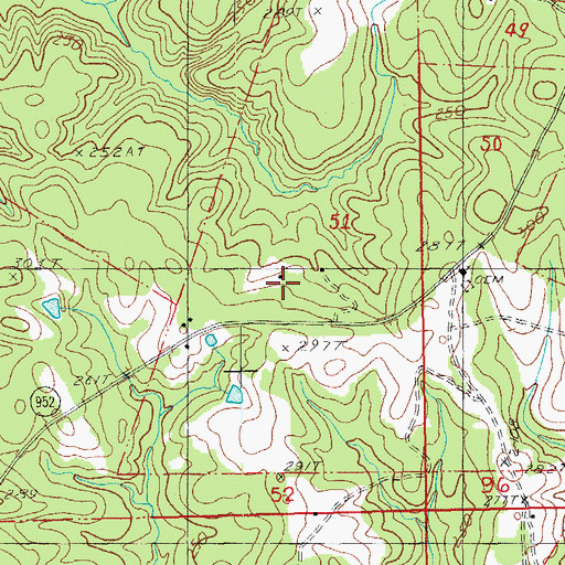 Topographic Map of Sydal Acres Airport, LA