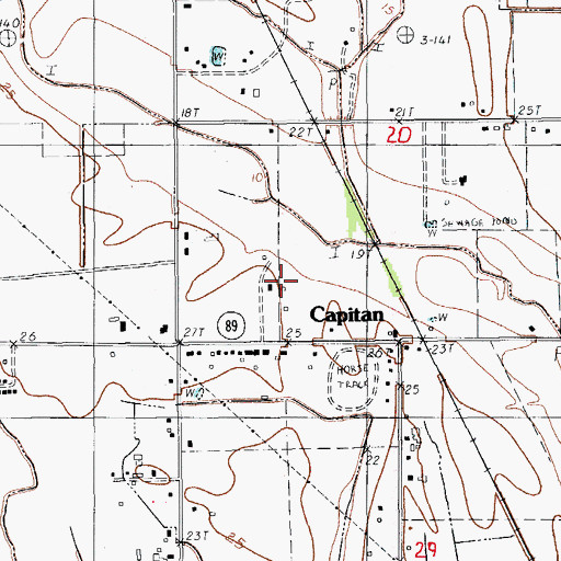 Topographic Map of Sky Ranch Airport, LA