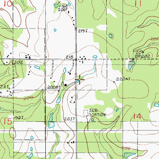 Topographic Map of KROK-FM (De Ridder), LA