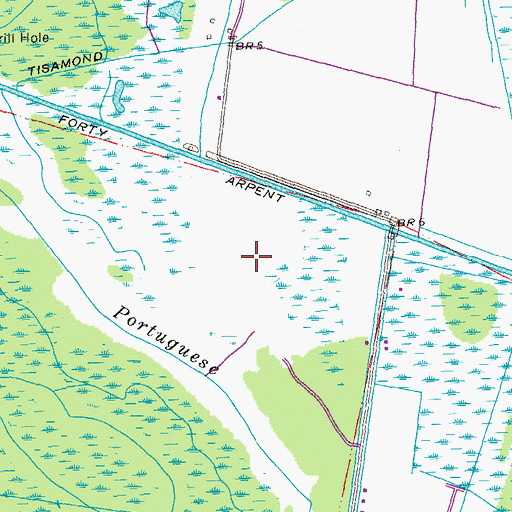 Topographic Map of KCIL-FM (Houma), LA