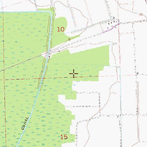 Topographic Map of KHOM-FM (Houma), LA
