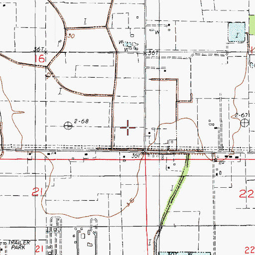 Topographic Map of KRVS-FM (Lafayette), LA