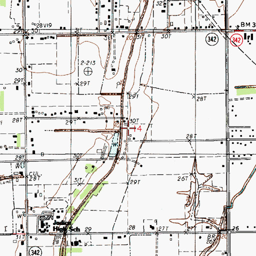 Topographic Map of KRRQ-FM (Lafayette), LA