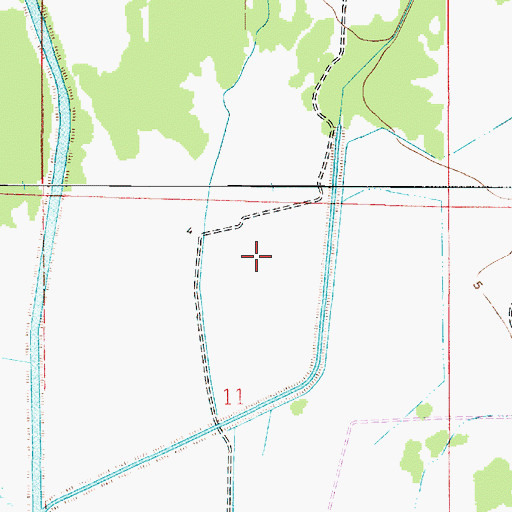 Topographic Map of KBIU-FM (Lake Charles), LA