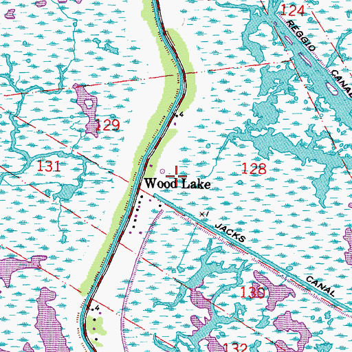 Topographic Map of KQLD-FM (Port Sulphur), LA