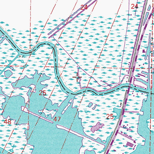 Topographic Map of WLTS-FM (Slidell), LA