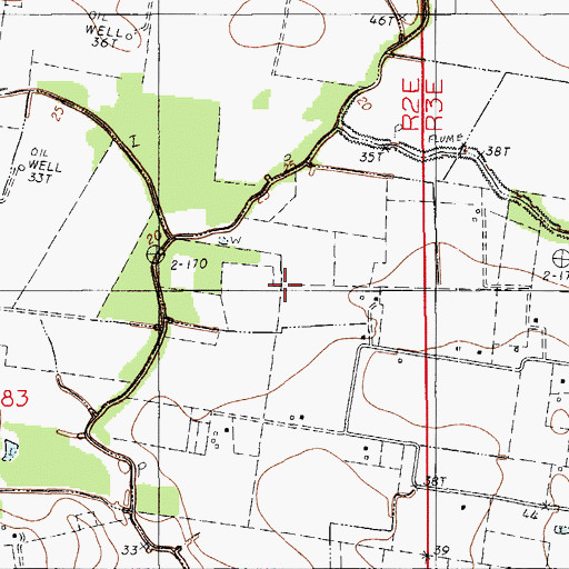 Topographic Map of KADN-TV (Lafayette), LA