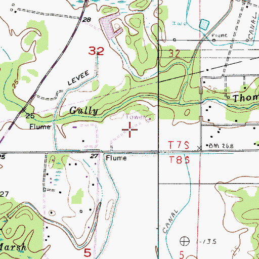 Topographic Map of KPLC-TV (Lake Charles), LA